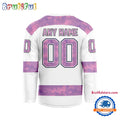 NHL Toronto Maple Leafs Personalized Hockey Fights Cancer Design Jersey