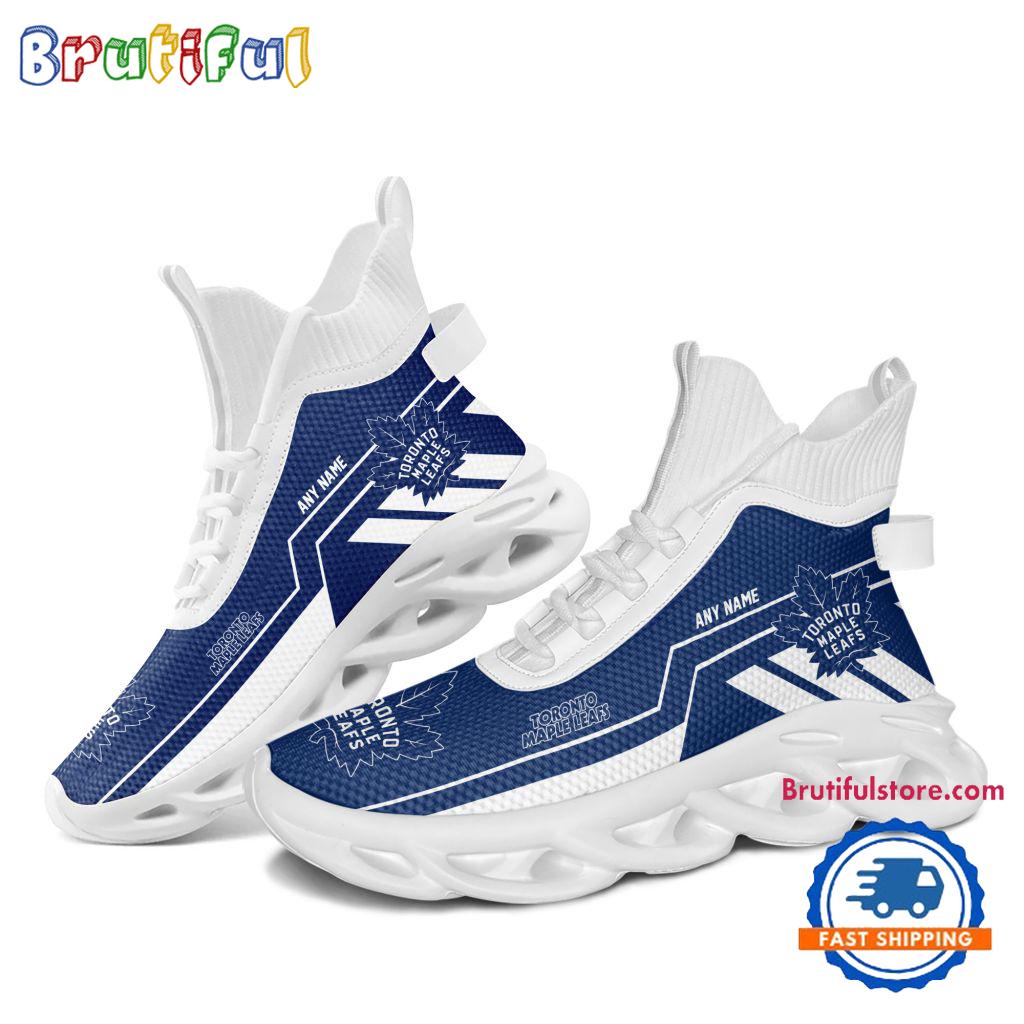 NHL Toronto Maple Leafs Personalized Name Hockey Team Design High Top Max Soul Shoes