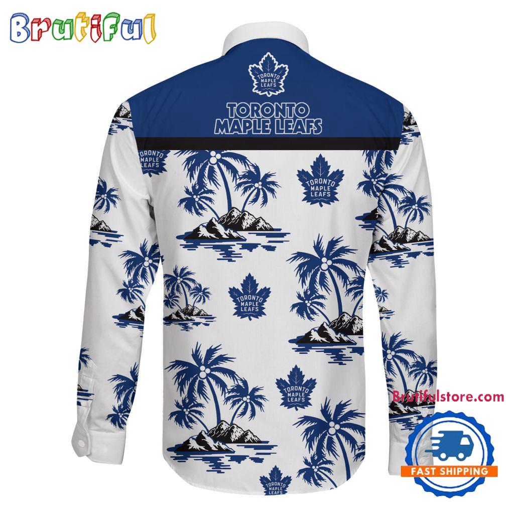 NHL Toronto Maple Leafs Special Hockey Long Sleeve Hawaiian Design Button Shirt