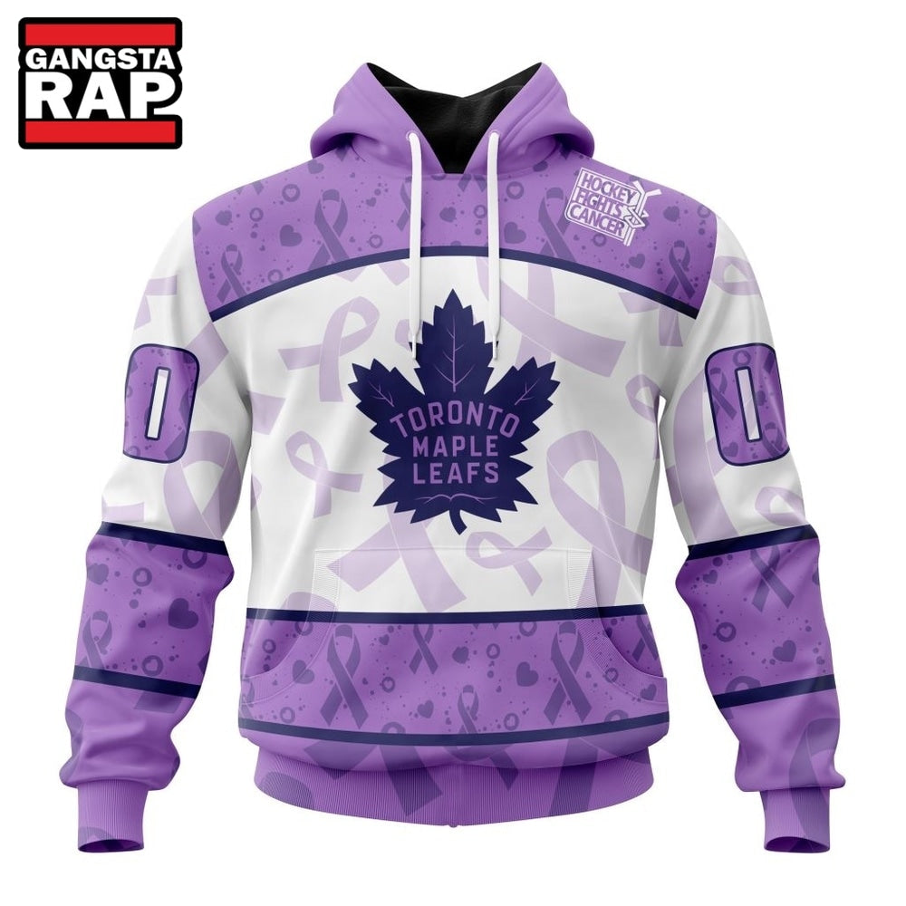 NHL Toronto Maple Leafs Special Lavender Fight Cancer Hoodie, T Shirt