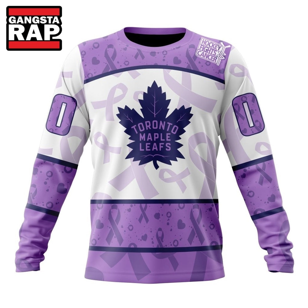 NHL Toronto Maple Leafs Special Lavender Fight Cancer Hoodie, T Shirt