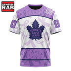 NHL Toronto Maple Leafs Special Lavender Fight Cancer Hoodie, T Shirt