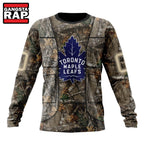 NHL Toronto Maple Leafs Specialized Unisex Vest Kits With Realtree Camo Hoodie, T Shirt