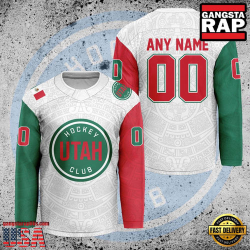 NHL Custom Name Number Utah Hockey Club Mexican Heritage New Design Hockey Jersey