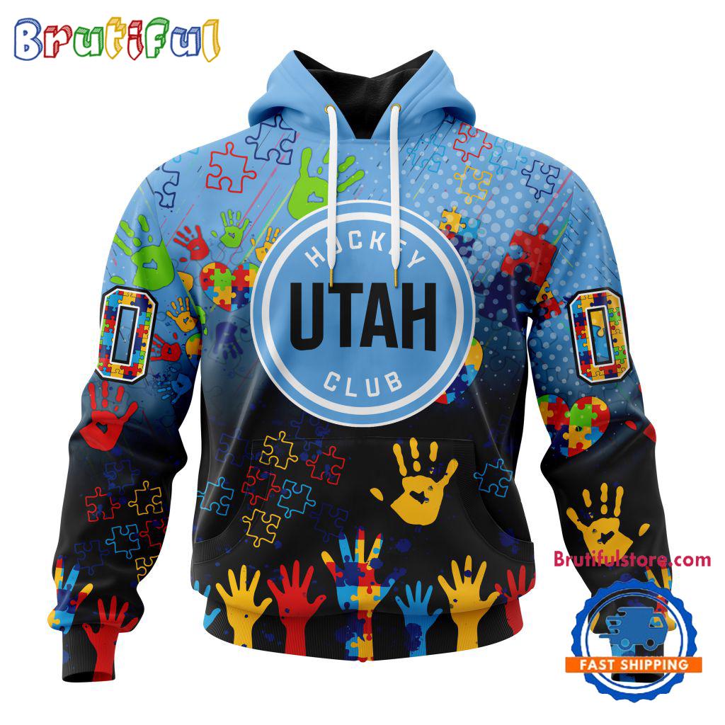 NHL Utah Hockey Club Special Autism Awareness Personalization Hoodie, TShirt, Sweatshirt
