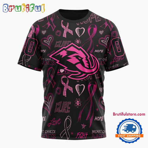 NHL Utah Mammoth Special Pink Breast Cancer Awareness New Design T Shirt