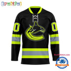 NHL Vancouver Canucks Honoring Firefighters Lace Hockey Jersey