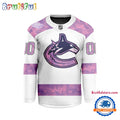 NHL Vancouver Canucks Personalized Hockey Fights Cancer Design Jersey