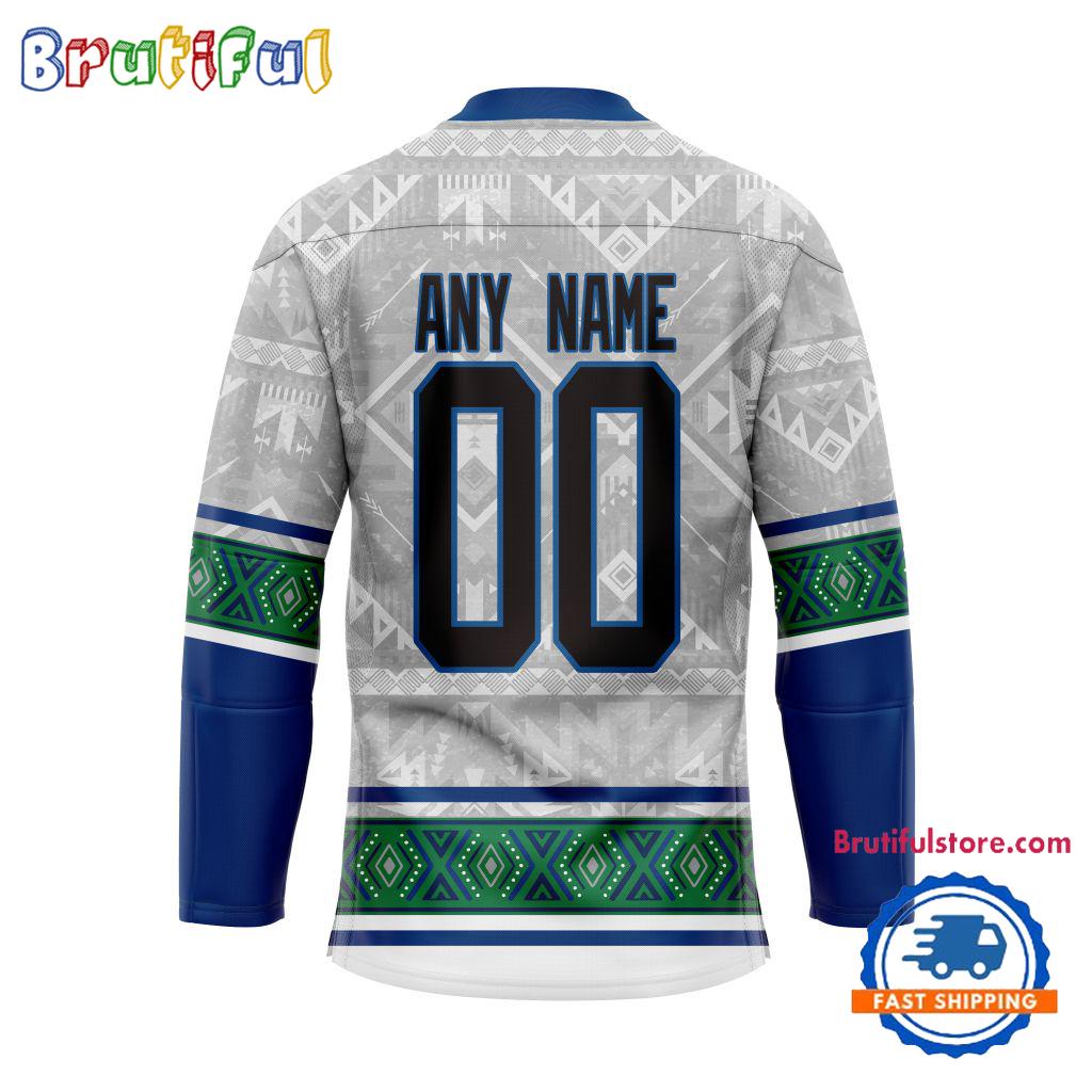 NHL Vancouver Canucks Personalized Native American Hockey Jersey