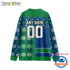 NHL Vancouver Canucks Spcial Ugly Christmas Hockey Design Cardigan, Hockey Fans Cardigan Shirt