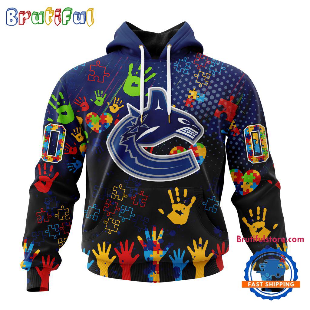 NHL Vancouver Canucks Special Autism Awareness Personalization Hoodie, TShirt, Sweatshirt