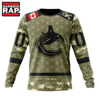 NHL Vancouver Canucks Special Camo Military Appreciation Hoodie, T Shirt