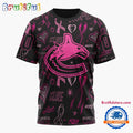 NHL Vancouver Canucks Special Pink Breast Cancer Awareness New Design T Shirt