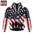 NHL Vancouver Canucks Specialized Kits For Honor USS Military Hoodie, Hoodie T-Shirt