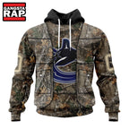 NHL Vancouver Canucks Specialized Unisex Vest Kits With Realtree Camo Hoodie, T Shirt