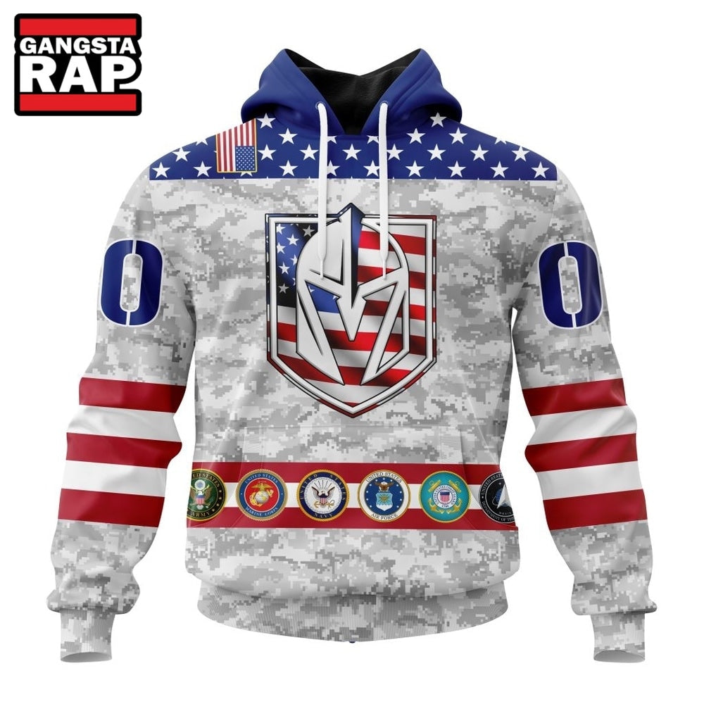 NHL Vegas Golden Knights Armed Forces Appreciation Design Hoodie, T Shirt