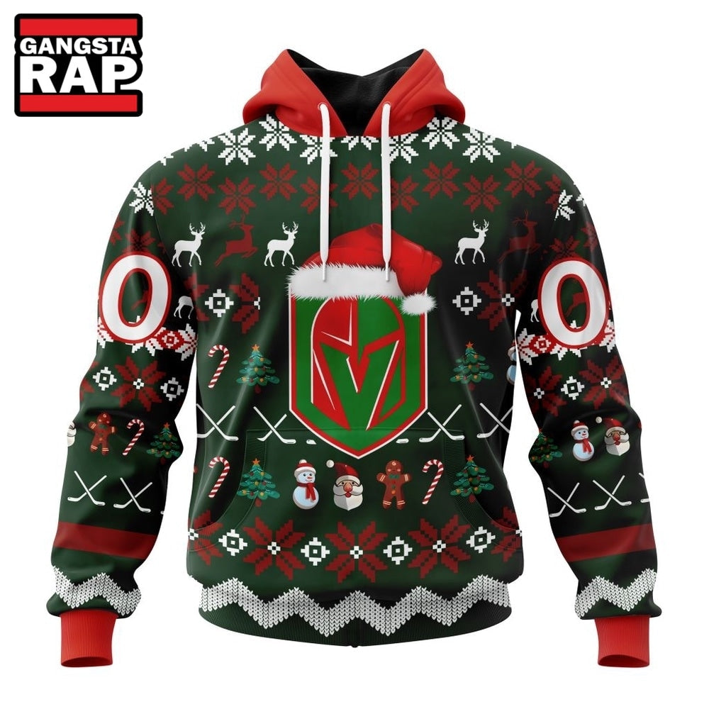 NHL Vegas Golden Knights Hockey Christmas Is Coming 2026 Hoodie, Hoodie T-Shirt
