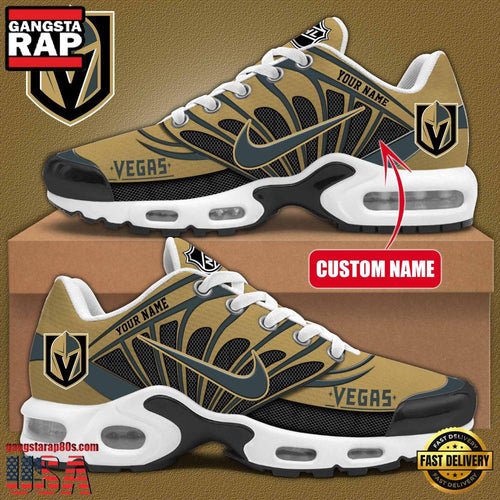 NHL Custom Name Vegas Golden Knights New Design Air Max Plus Shoes Running Sneakers