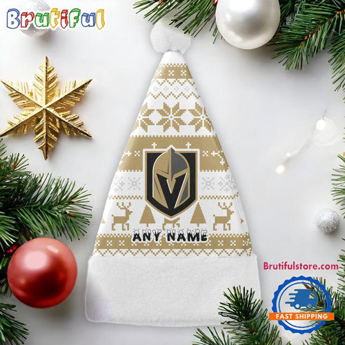 NHL Vegas Golden Knights Hockey Team Christmas Hat, Sport Santa Hats, Christmas Hat Gift