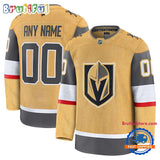 NHL Vegas Golden Knights Home Premium Custom Hockey Jersey