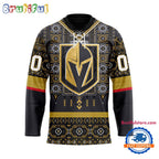 NHL Vegas Golden Knights Personalized Native American Hockey Jersey