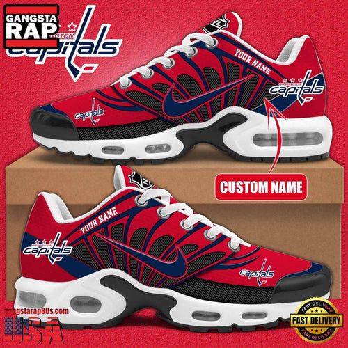 NHL Custom Name Washington Capitals New Design Air Max Plus Shoes Running Sneakers
