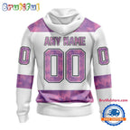 NHL Washington Capitals Personalized Hockey Fight Cancer Design Limited New Hoodie, Hockey Fight Cancer 3D Shirt