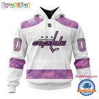 NHL Washington Capitals Personalized Hockey Fight Cancer Design Limited New Hoodie, Hockey Fight Cancer 3D Shirt