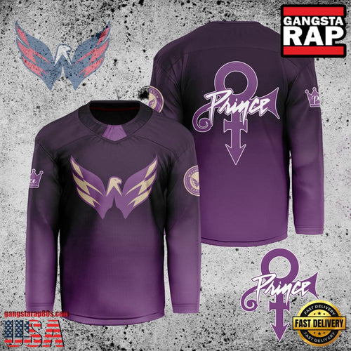 NHL Custom Name Number Washington Capitals Prince New Design Hockey Jersey