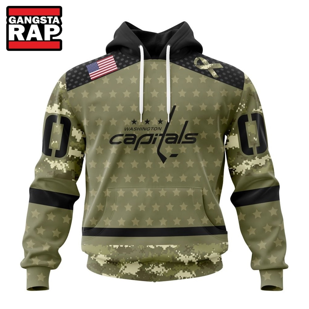 NHL Washington Capitals Special Camo Military Appreciation Hoodie, T Shirt