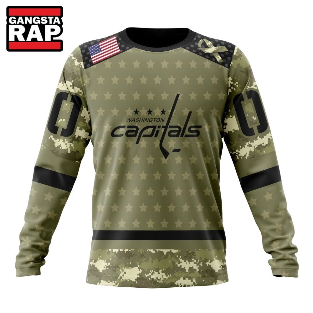 NHL Washington Capitals Special Camo Military Appreciation Hoodie, T Shirt