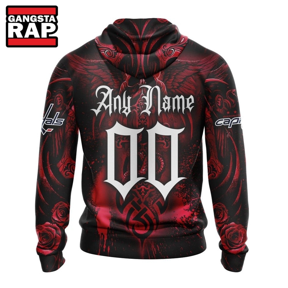 NHL Washington Capitals Special Design Halloween With Skull Art Hoodie, T Shirt