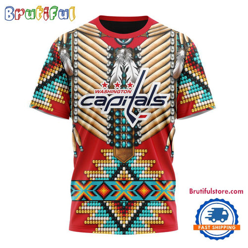 NHL Washington Capitals Special Native American Costume Hockey Team Design T Shirt, Hoodie, Sweatshirt