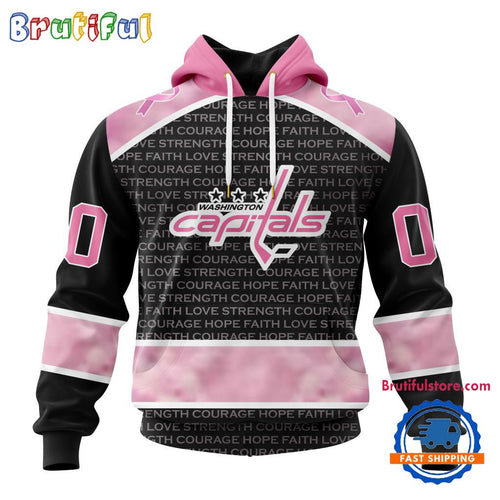 NHL Washington Capitals Special Pink Fight Breast Cancer Art Hoodie, T Shirt, Sweatshirt