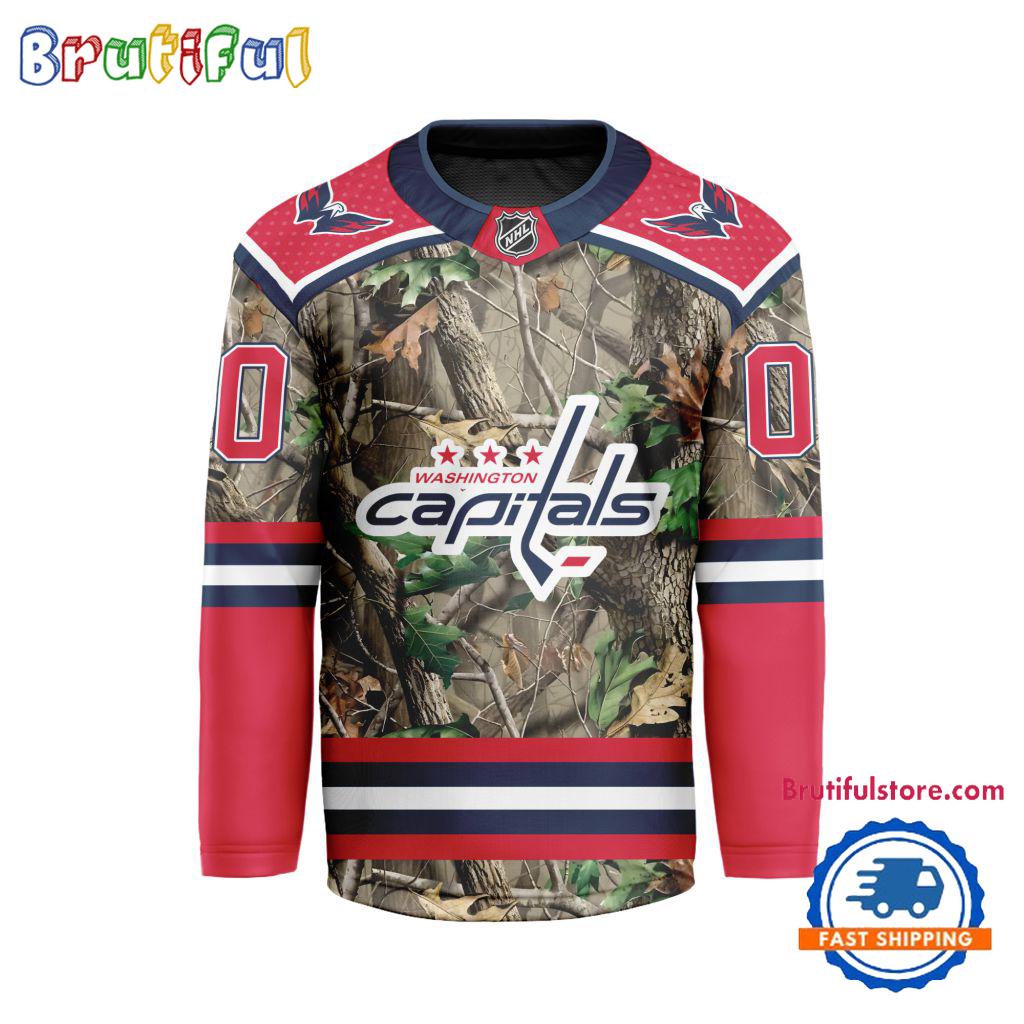 NHL Washington Capitals Special Realtree Camo Hunting Hockey Jersey
