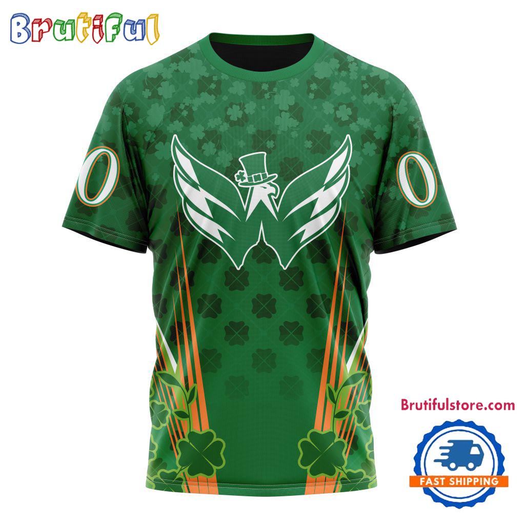 NHL Washington Capitals Special St. Patrick’s Day All Over Print Shirts