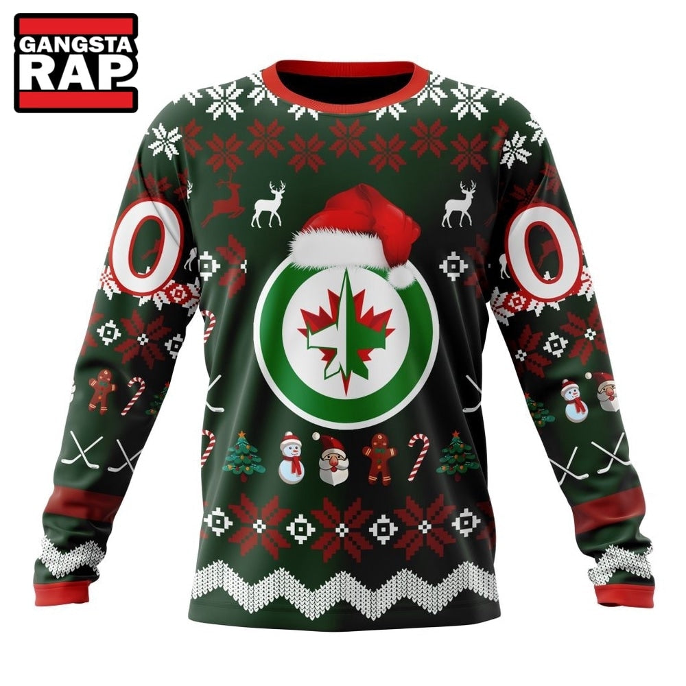 NHL Winnipeg Jets Hockey Christmas Is Coming 2026 Hoodie, Hoodie T-Shirt