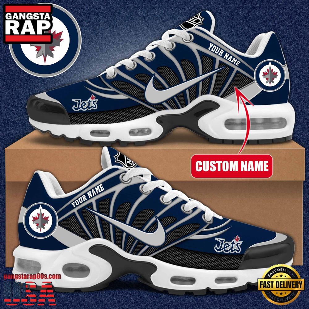 NHL Custom Name Winnipeg Jets New Design Air Max Plus Shoes Running Sneakers