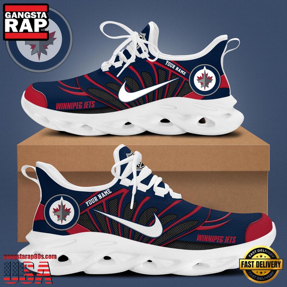 NHL Custom NameWinnipeg Jets New Design 2025 Max Soul Shoes Running Sneakers