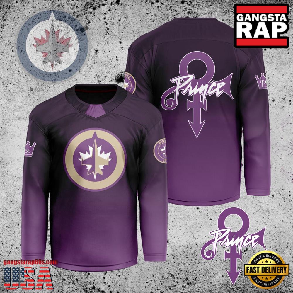 NHL Custom Name Number Winnipeg Jets Prince New Design Hockey Jersey