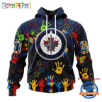 NHL Winnipeg Jets Special Autism Awareness Personalization Hoodie, TShirt, Sweatshirt