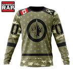 NHL Winnipeg Jets Special Camo Military Appreciation Hoodie, T Shirt
