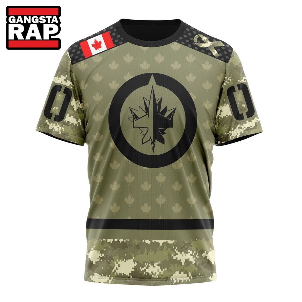 NHL Winnipeg Jets Special Camo Military Appreciation Hoodie, T Shirt