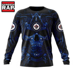 NHL Winnipeg Jets Special Design Halloween With Skull Art Hoodie, T Shirt