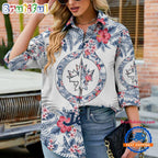 NHL Winnipeg Jets Special Hockey Team Hawaiian Design Women’s Casual Shirt