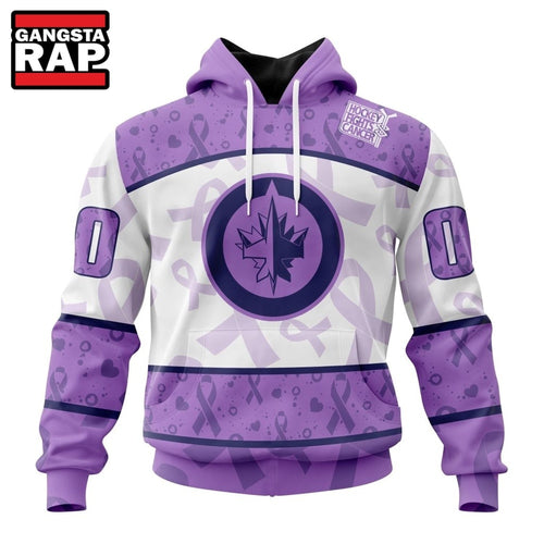 NHL Winnipeg Jets Special Lavender Fight Cancer Hoodie, T Shirt