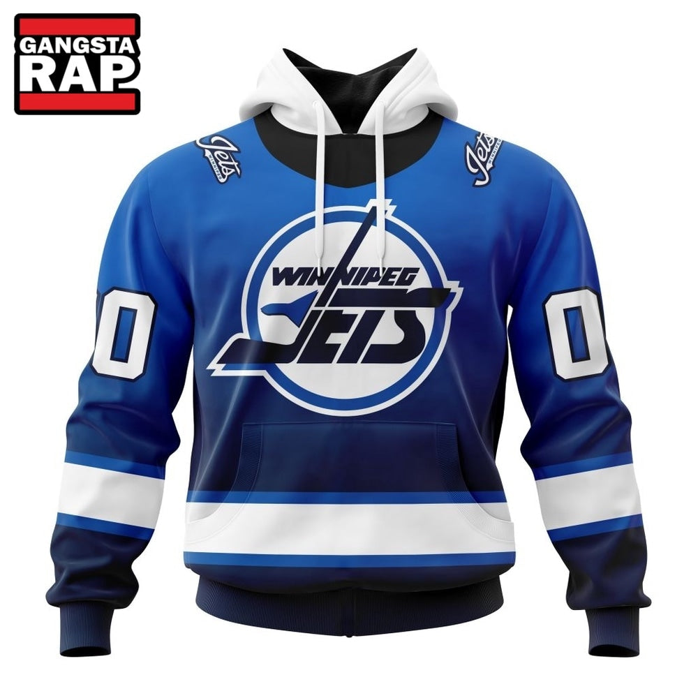 NHL Winnipeg Jets Special Retro Gradient Design Hoodie, T Shirt