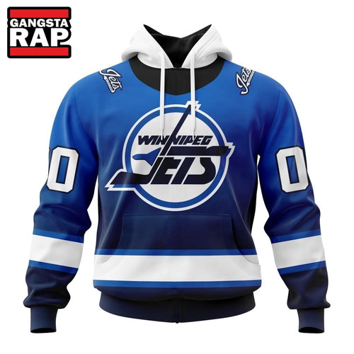 NHL Winnipeg Jets Special Retro Gradient Design Hoodie, T Shirt