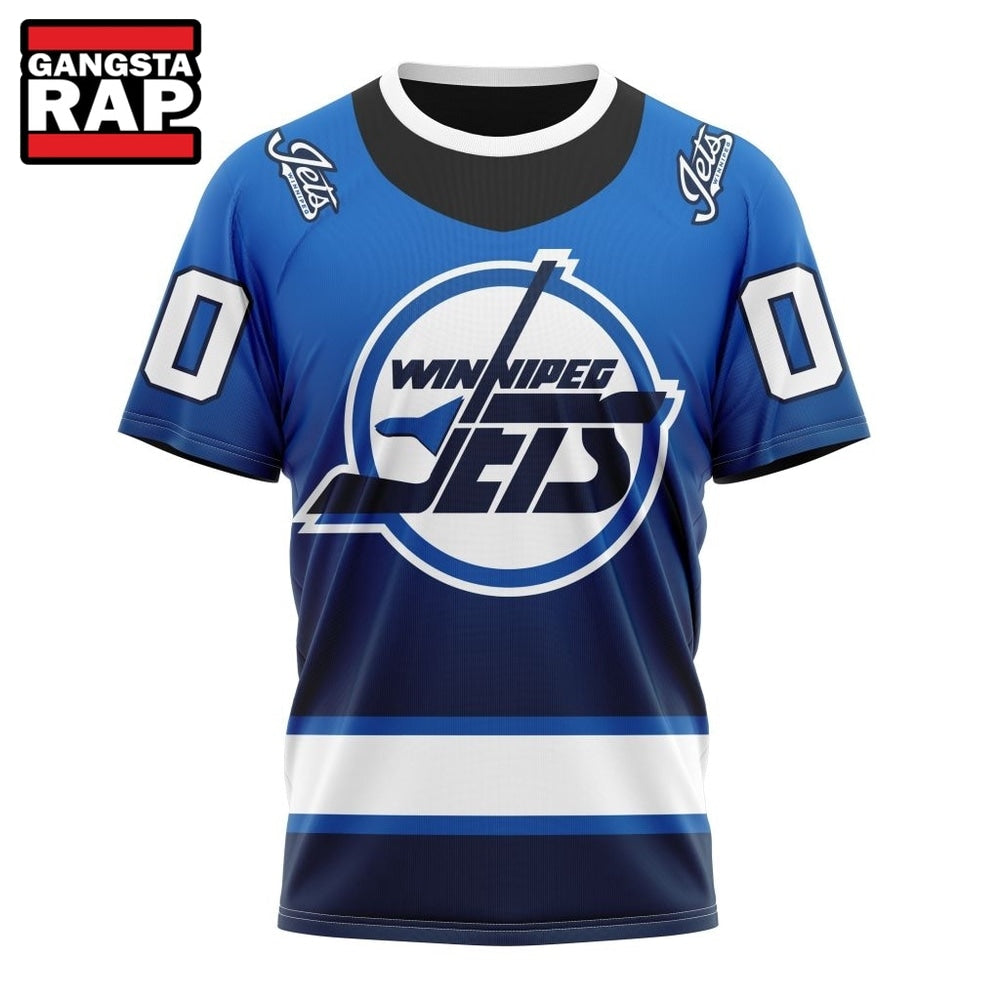NHL Winnipeg Jets Special Retro Gradient Design Hoodie, T Shirt