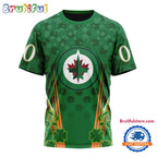 NHL Winnipeg Jets Special St. Patrick’s Day All Over Print Shirts